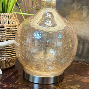 Crackle Glass Lamp