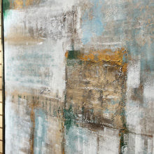 Load image into Gallery viewer, Teal/Aqua/Gold Abstract
