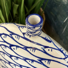 Load image into Gallery viewer, Blue Fish Vase
