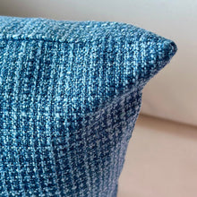 Load image into Gallery viewer, Blue Tweed Outdoor Pillow
