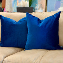Load image into Gallery viewer, Rodeo Home Blue Down Pillow

