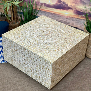 Capiz Square Coffee Table