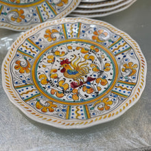 Load image into Gallery viewer, Set/20 Le Cadeaux Rooster Melamine Dishes
