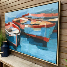 Load image into Gallery viewer, Blue/Red Boat Art
