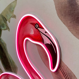 Light Up Flamingo Art