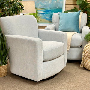 Lt Blue Swivel Glider