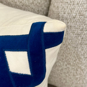 Blue/White Down Pillow