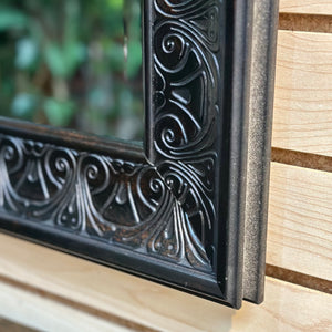 Black Carved Mirror
