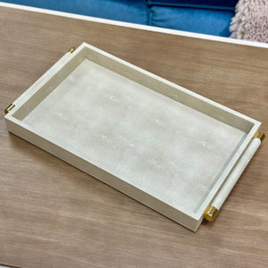 SM Grey Shagreen Tray