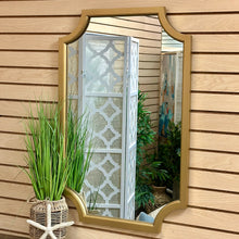 Load image into Gallery viewer, Gold Scallop Mirror
