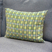 Load image into Gallery viewer, Blue&amp; Green Plaid Designer Lumbar

