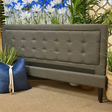 Load image into Gallery viewer, King Grey Tufted Bed
