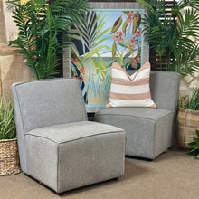 Load image into Gallery viewer, S/2 Grey Armless Connecting Chairs
