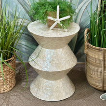 Load image into Gallery viewer, White Capiz Side Table
