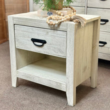 Load image into Gallery viewer, Ivory Farmhouse Nightstand
