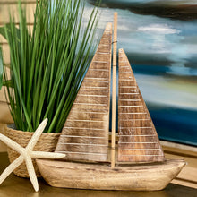 Load image into Gallery viewer, SM Wooden Sailboat
