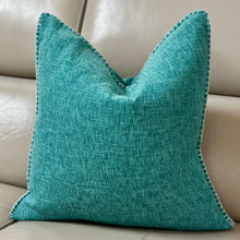 Load image into Gallery viewer, Turquoise Down Pillow
