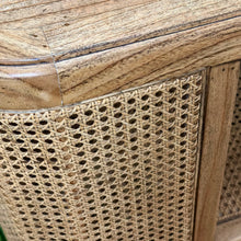 Load image into Gallery viewer, Cane/Wood Console
