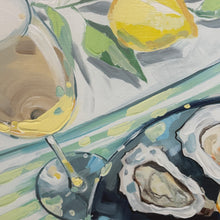 Load image into Gallery viewer, White Wine &amp; Oysters Giclee
