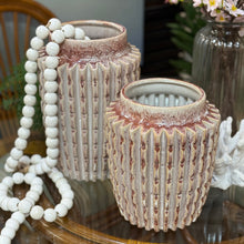 Load image into Gallery viewer, SM Textured Blush Ceramic Vase
