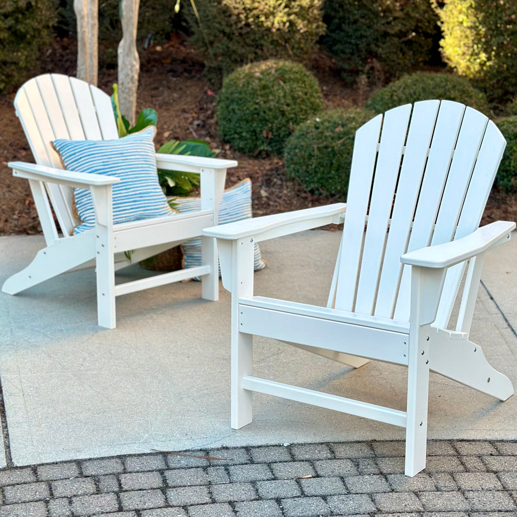 White Adirondack Chair