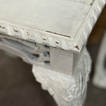 Load image into Gallery viewer, White Shabby Claw Foot Side Table
