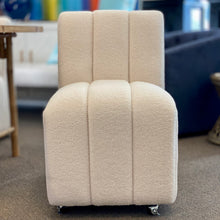 Load image into Gallery viewer, Ivory Boucle Dining Chair
