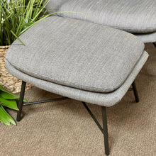Load image into Gallery viewer, Grey Modern Chair &amp; Ottoman
