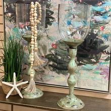 Load image into Gallery viewer, Tall Green Candle Hurricane
