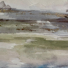 Load image into Gallery viewer, Blue/Green/Silver Abstract II
