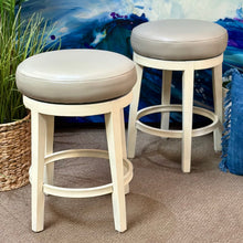 Load image into Gallery viewer, Set/2 Dove Swivel Stools
