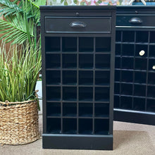 Load image into Gallery viewer, Black Wine Cabinet
