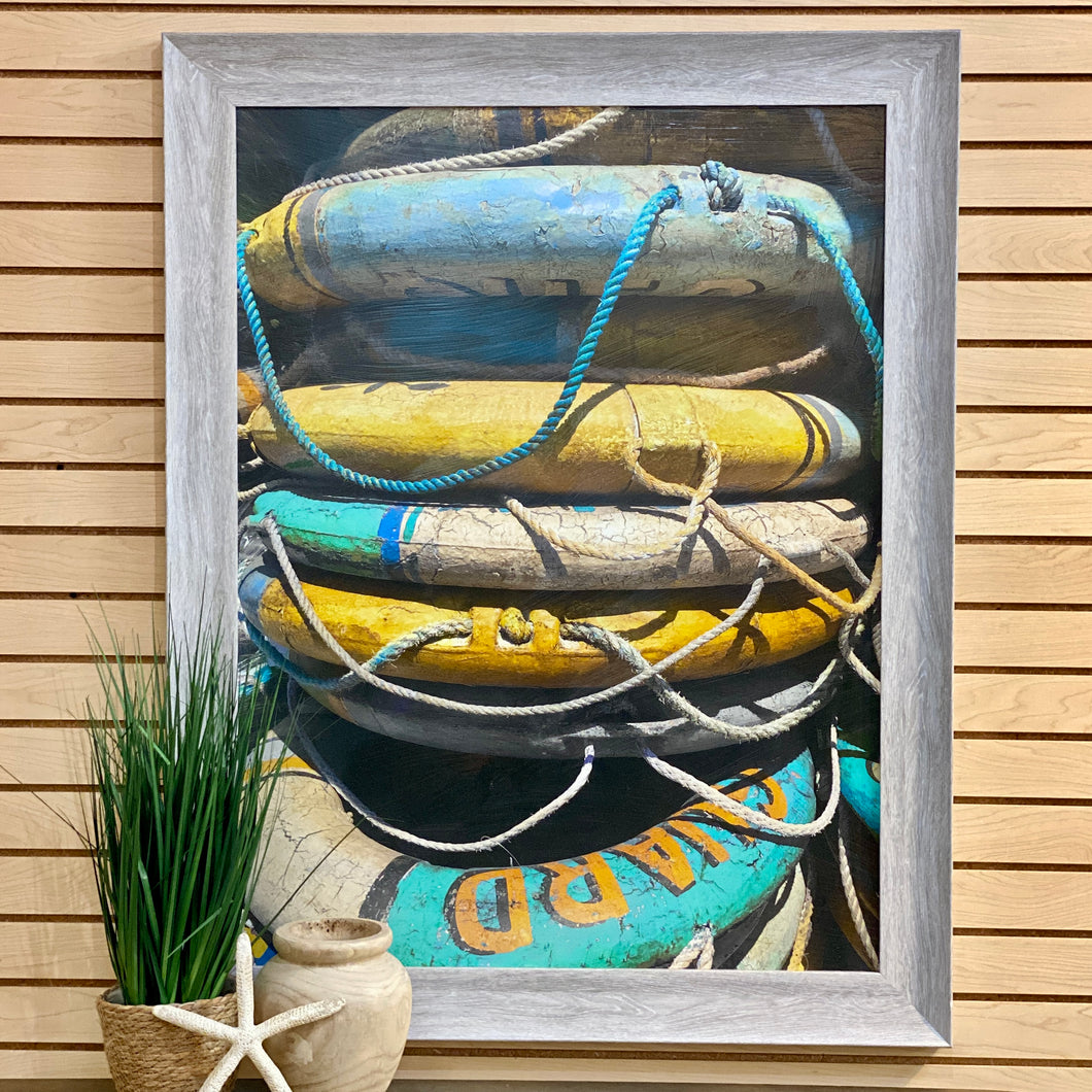 Framed Life Preserver Art