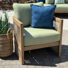 Load image into Gallery viewer, 3PC Beige/Green Outdoor Seating Set

