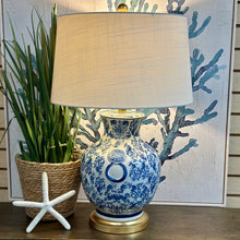 Load image into Gallery viewer, Blue/White Chinoiserie Lamp
