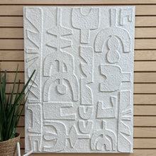 Load image into Gallery viewer, White Textures Abstract Art
