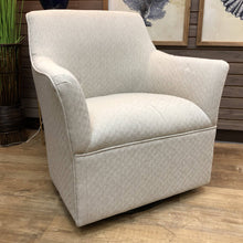 Load image into Gallery viewer, Ivory Greek Key Swivel Glider
