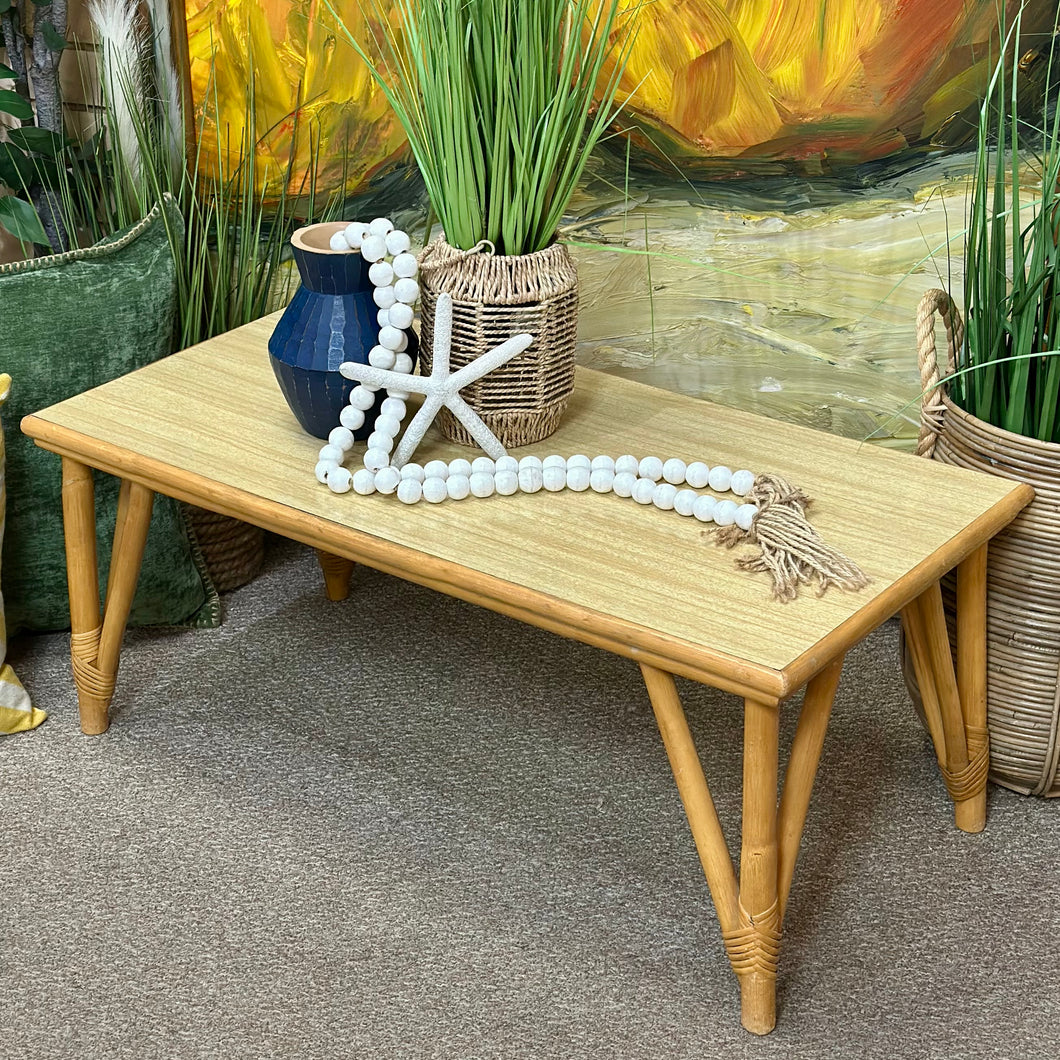MCM Rattan Coffee Table