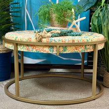 Load image into Gallery viewer, Multicolored Round Ottoman
