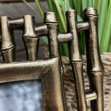 Load image into Gallery viewer, 4X6 Aged Gold Bamboo Frame
