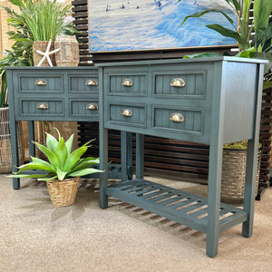 Antiqued Navy Console