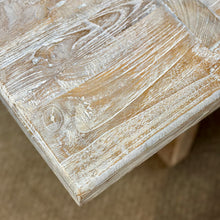 Load image into Gallery viewer, White Washed Wood Coffee Table
