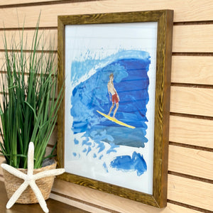 Pottery Barn Surfer Art