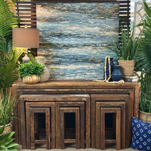 Load image into Gallery viewer, Set/3 Reclaimed Wood Nesting Tables
