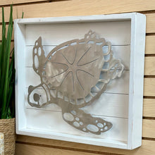 Load image into Gallery viewer, Metal Turtle On Wood

