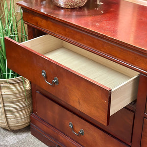 Cherry Dresser W/Mirror