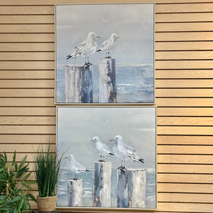 Two Pirtched Seagulls Art