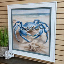 Load image into Gallery viewer, Framed Blue Crab Art
