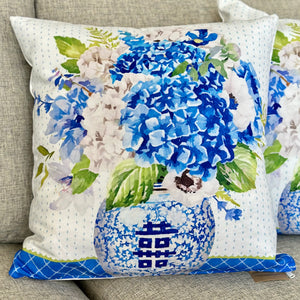 In/Outdoor Chinoiserie Pillow