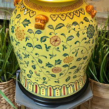 Load image into Gallery viewer, LG Yellow Chinoiserie Lamp
